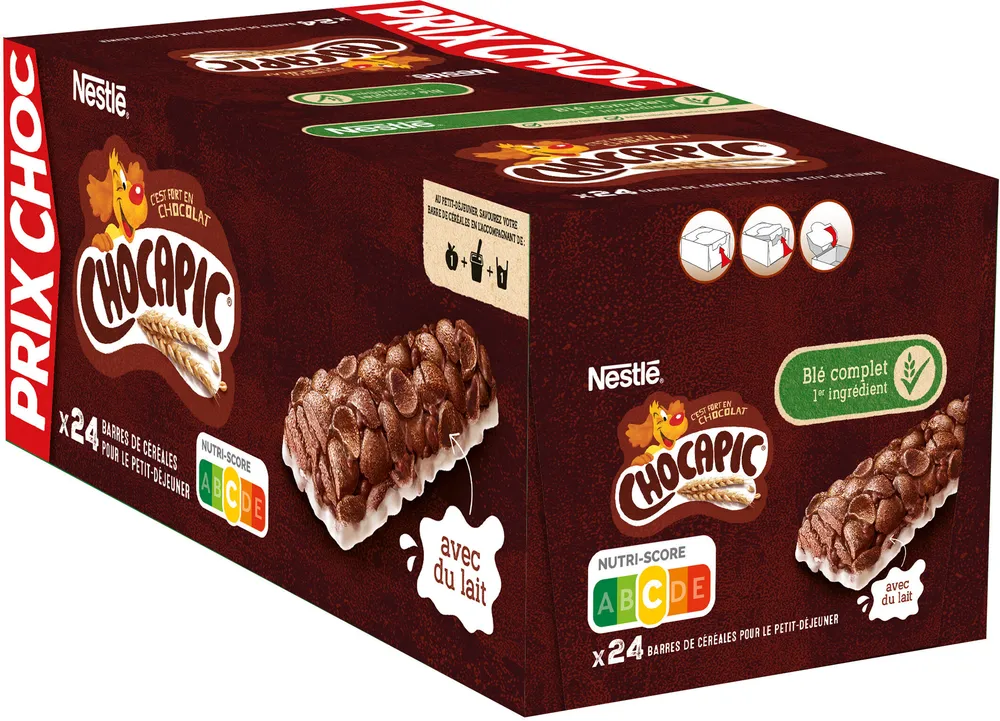 NESTLE CHOCAPIC Cereal Barres boite 24x25g