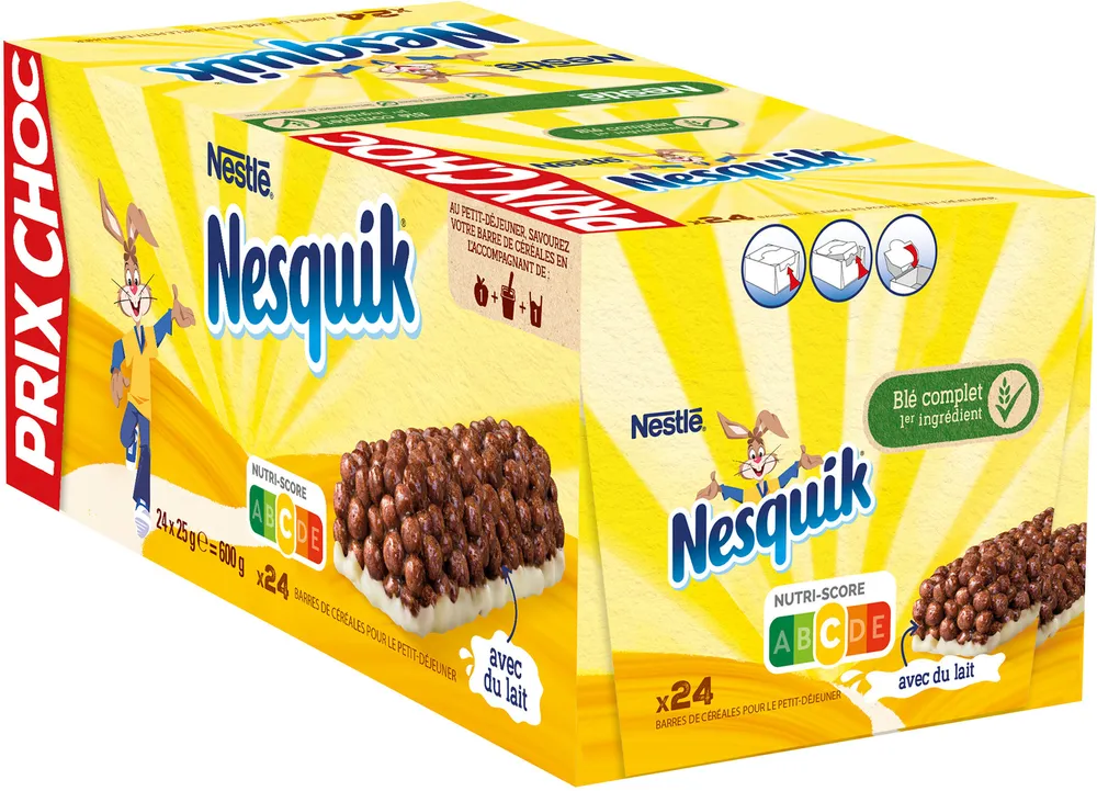 NESTLE NESQUIK Barres de Céréales 24 x 25g PRIX CHOC Display