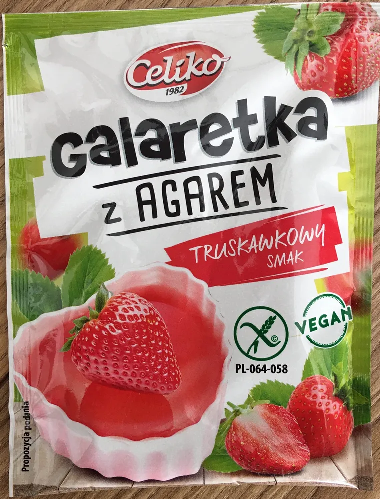 Galaretka z agarem truskawkowy smak