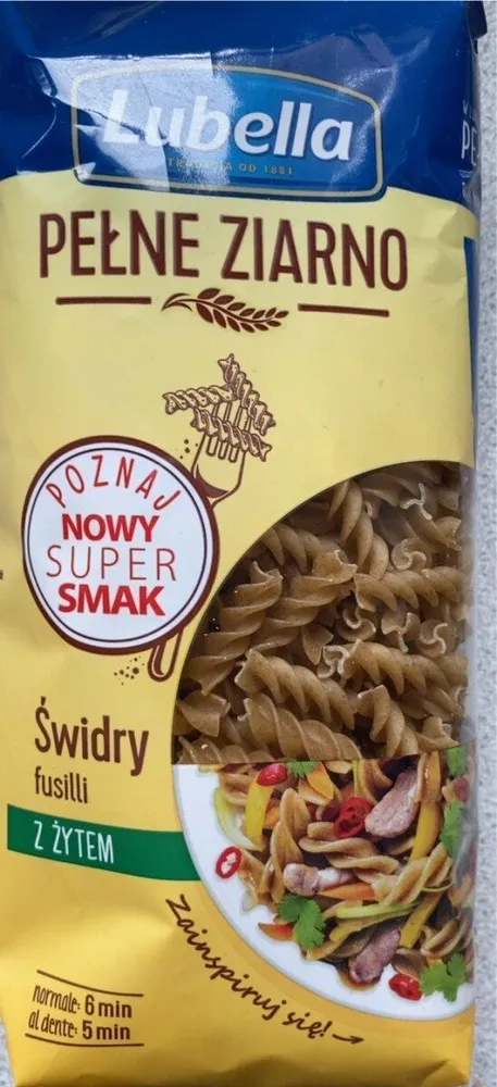 Świdry fusilli z żytem