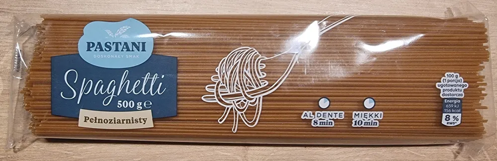 Spaghetti pełnoziarnisty