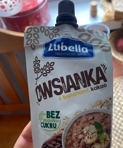 Owsianka z bananami, kakao