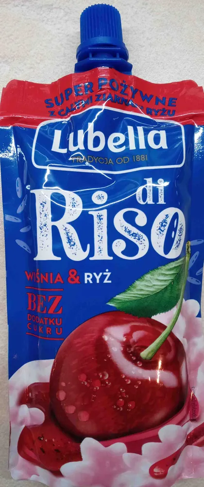 Przekąska z ryżem i przetartymi wiśniami