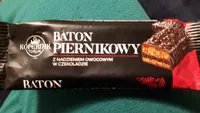Baton piernikowy z nadzieniem owocowym w czekoladzie