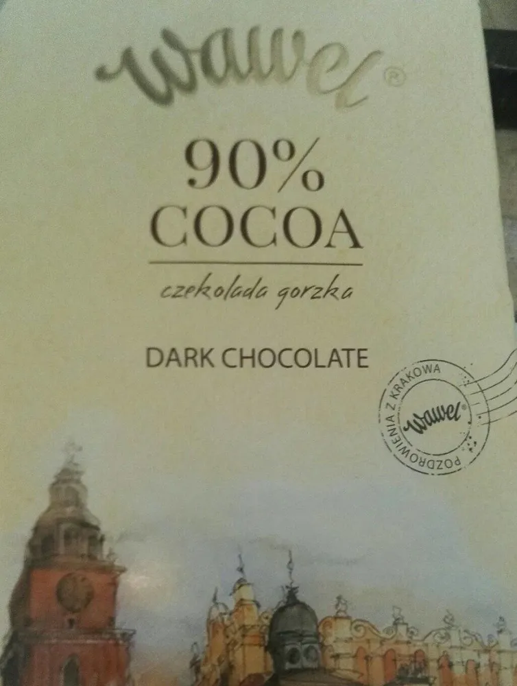90% cocoa dark chocolate