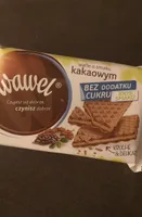 Wafle o smaku kakaowym bez cukru