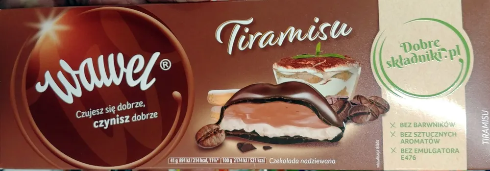 Tiramisu czekolada nadziewana