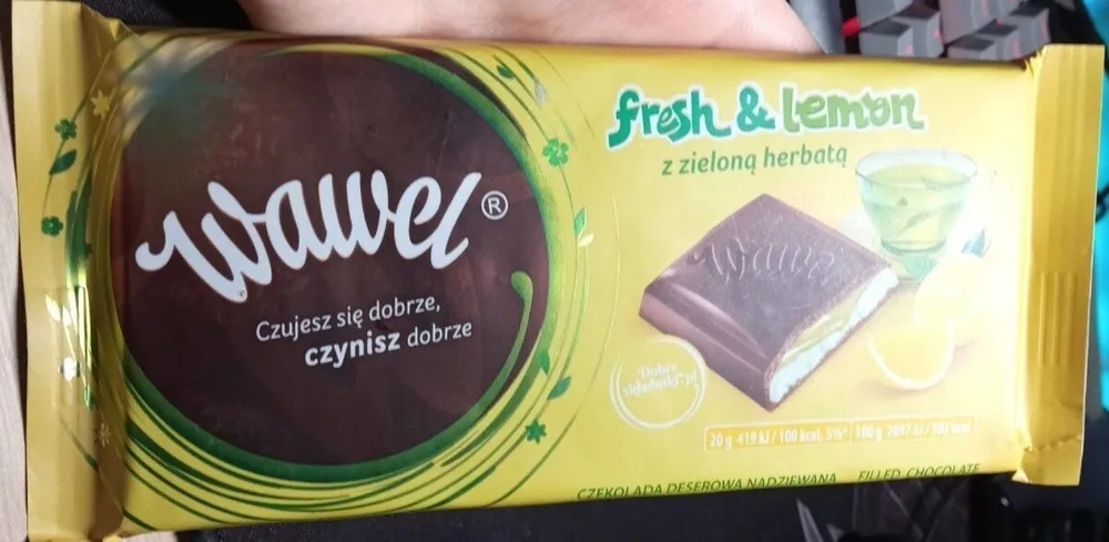 Wawel fresh and lemon with green tea