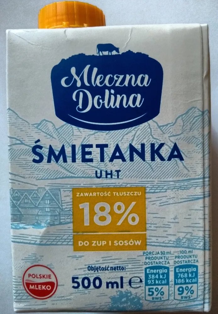 śmietanka UHT 18%