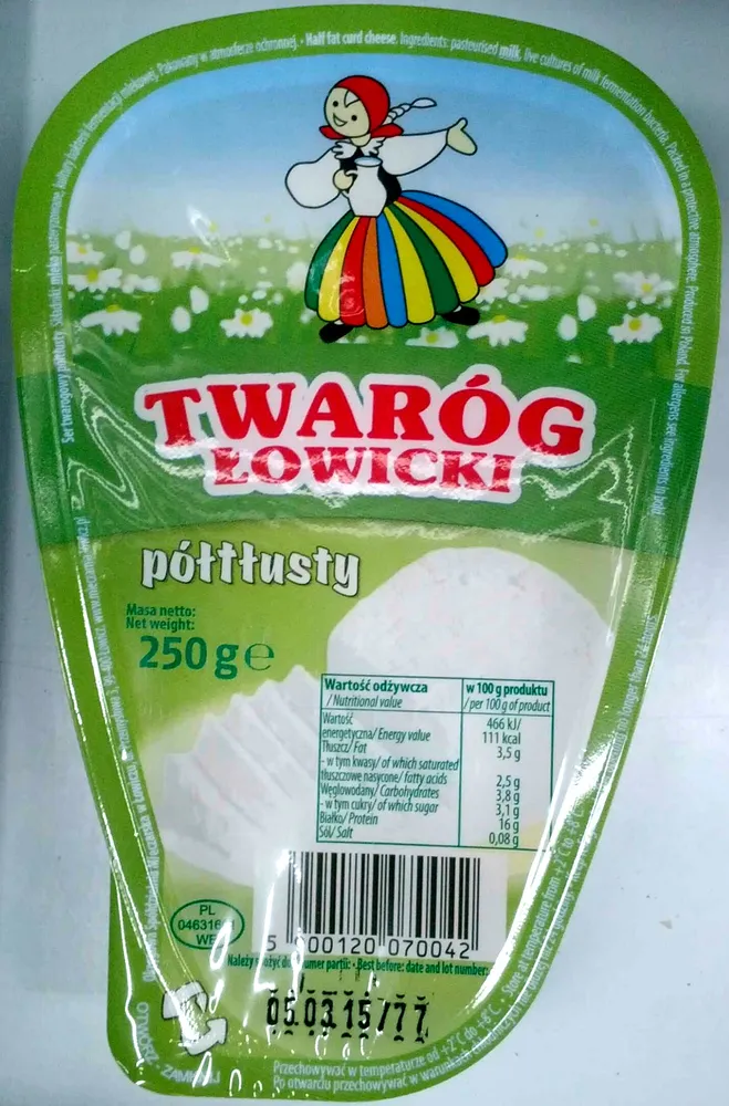 Tworóg Łowicki półtłusty