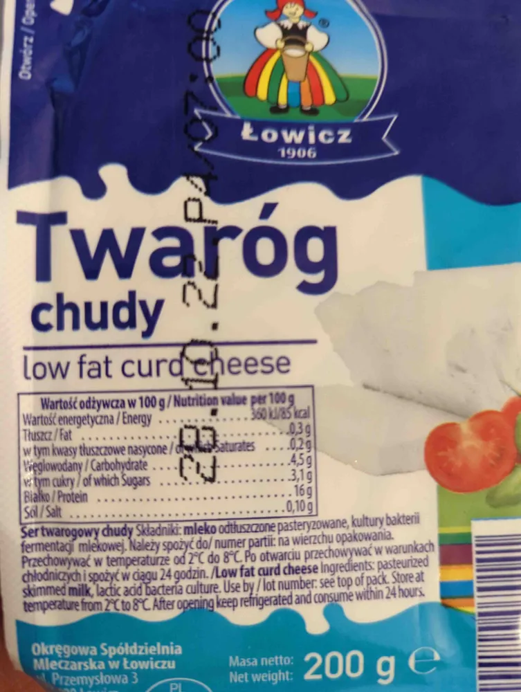 Twaróg chudy