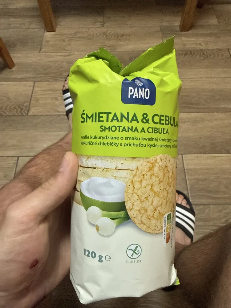 Wafle kukurydziane Śmietanka i cebula