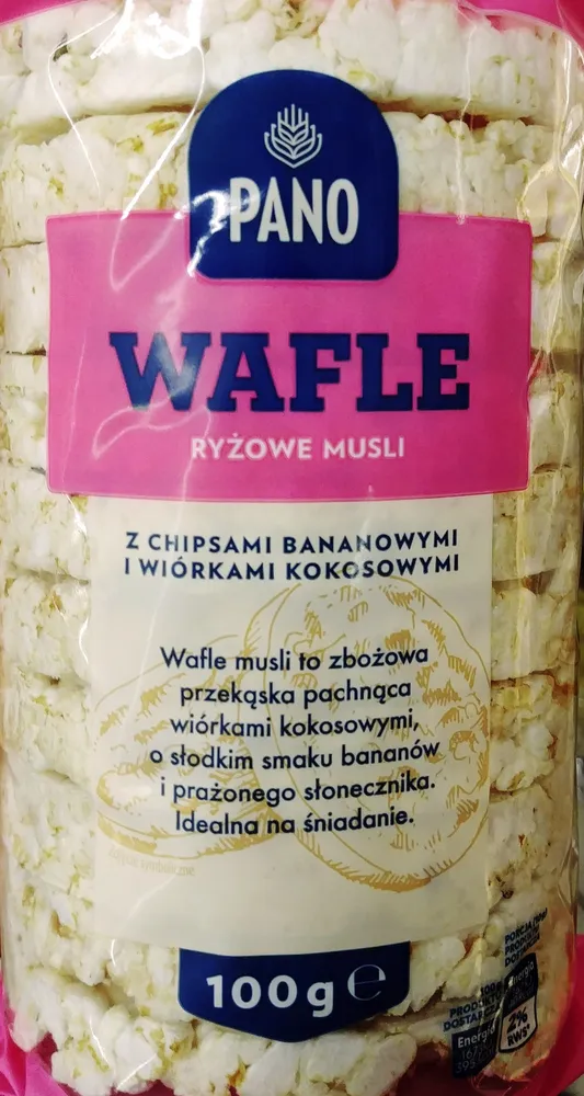Wafle ryżowe musli