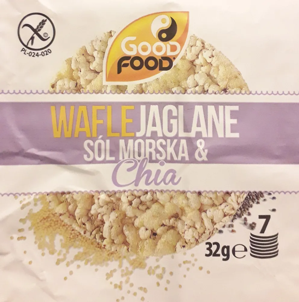 Wafle jaglane sól morska & chia