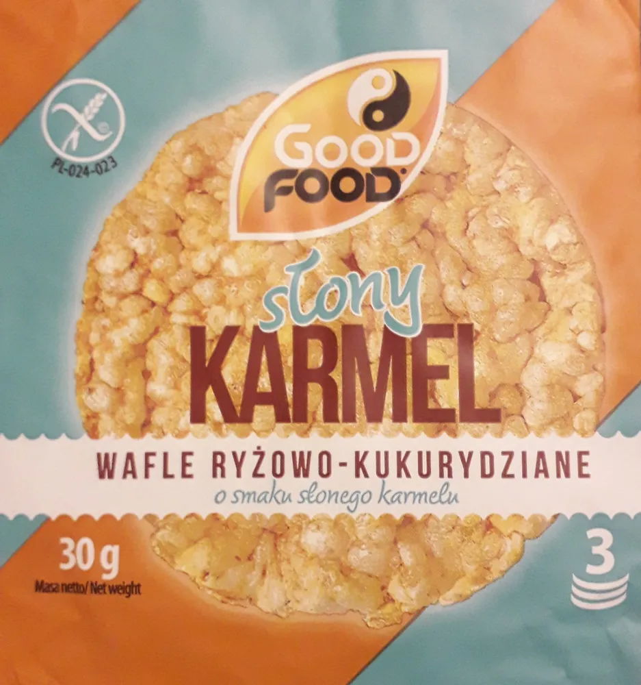 Wafle ryżowo-kukurydziane o smaku słonego karmelu