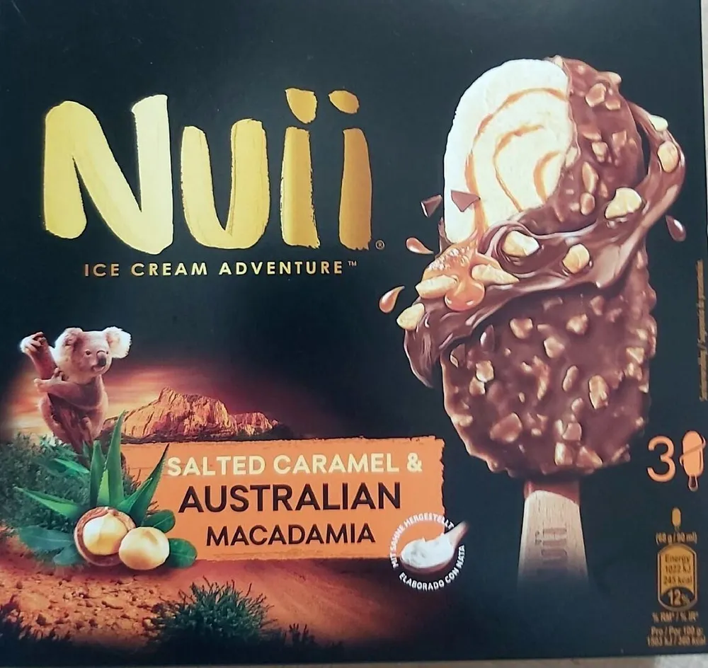 Eis Nuii Salted Caramel & Australian Macadamia