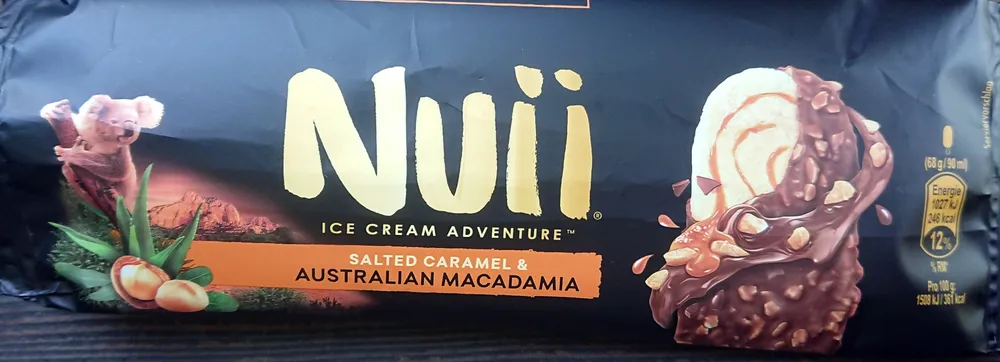 Salted caramel & Australian macadamia