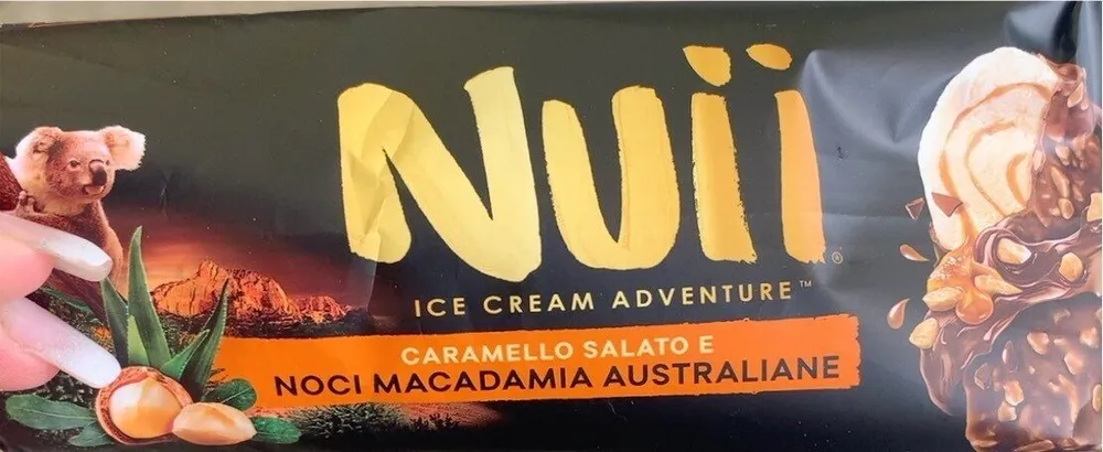 Caramello salato e noci macadamia australiane