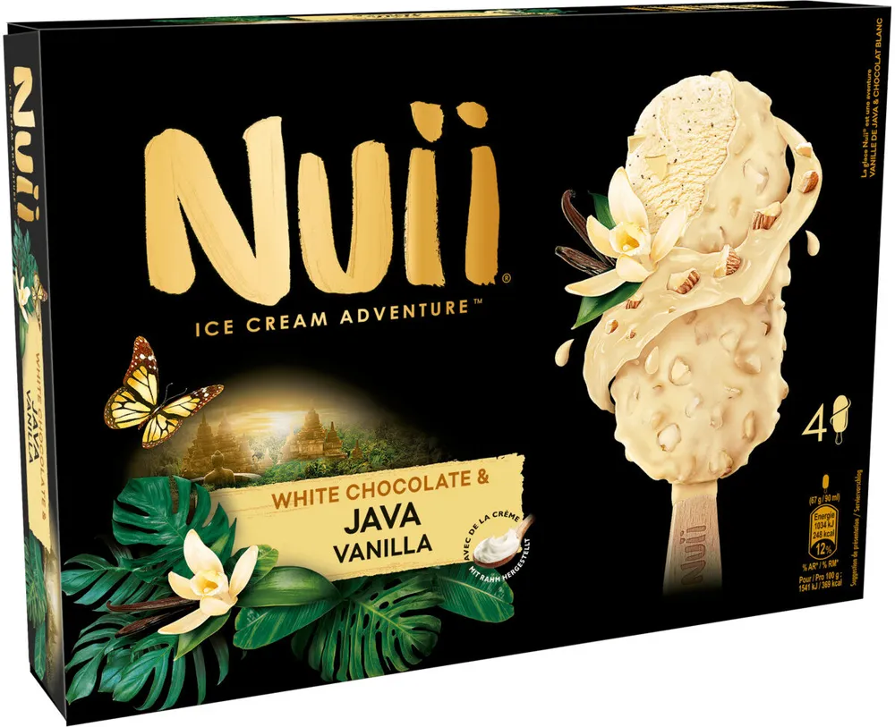 White chocolate & Java vanilla