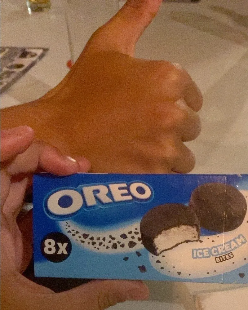 Oreo ice cream bites