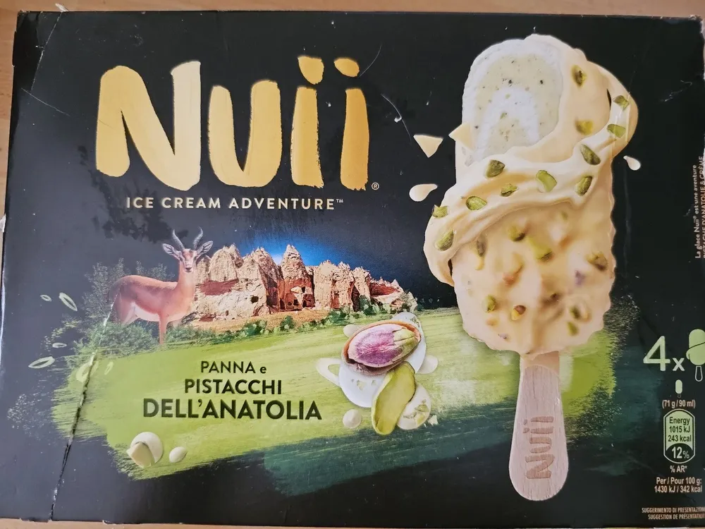Panna e pistacchi dell’Anatolia