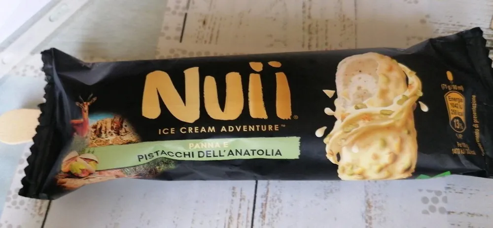Gelato panna e pistacchi dell'anatolia