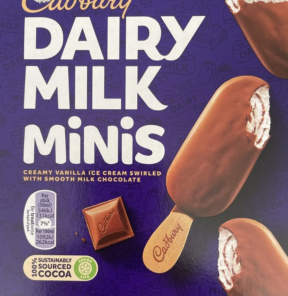 Dairy Milk Mini Ice Cream