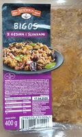 Bigos z gęsiną i śliwkami