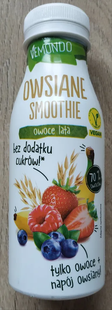 Owsiane smoothie owoce lata