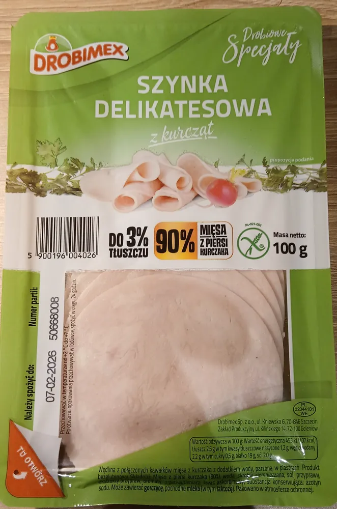 Szynka delikatesowa z kurcząt