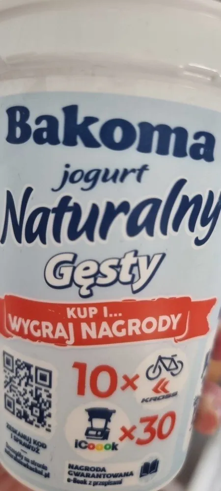 Bakoma 30 MILIARDOW jogurt Naturalny Gęsty RZADKI
