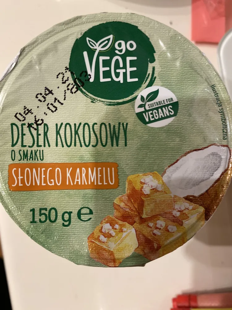 Deser kokosowy o smaku karmelu