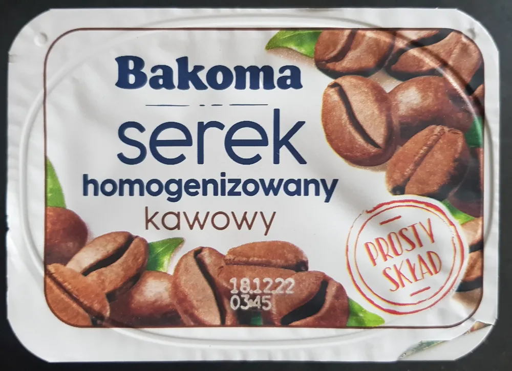 Serek Homogenizowany kawowy Prosty Skład