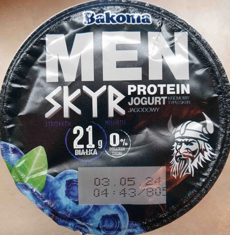 Jogurt kremowy jagodowy typu skyr