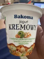 Jogurt Kremowy Z Owsianką Jabłkowo-Orzechową i Granolą Z Pestkami Dyni i Słonecz