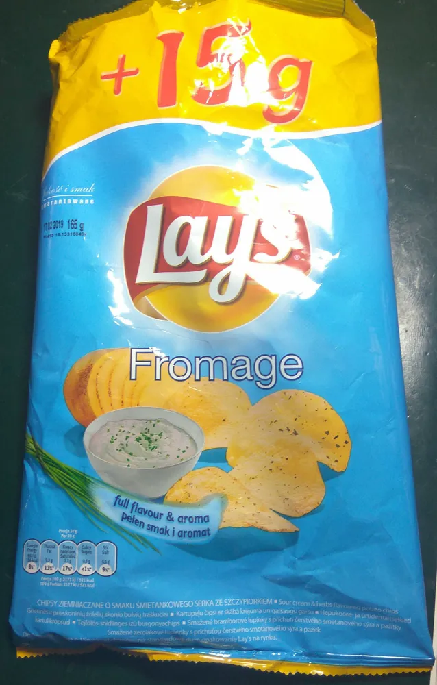 Chipsy fromage
