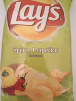 Chipsy ziemniaczane o smaku pikantnej papryki.
