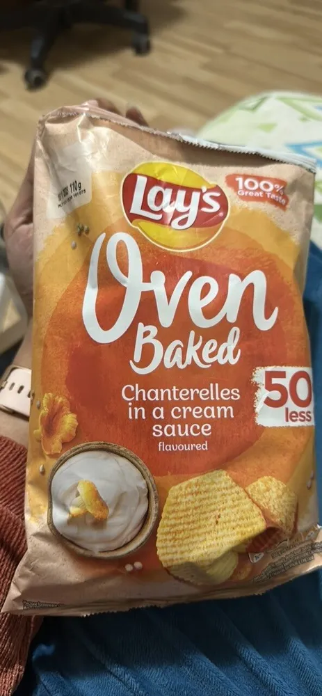 Oven Baked Chanterelles in a cream sauce flavoured