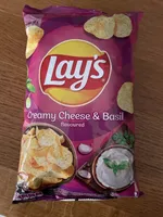 Lays creamy cheese and basil