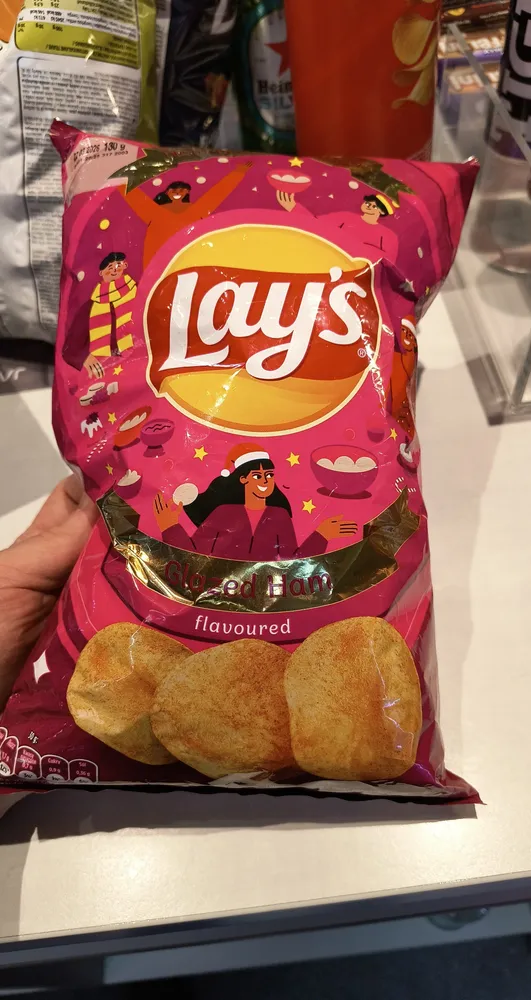 Potato Chips Glazed Ham