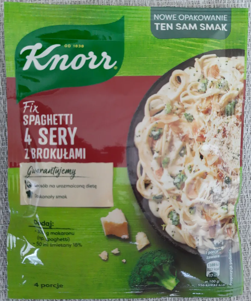 Fix Spaghetti 4 sery z brokułami