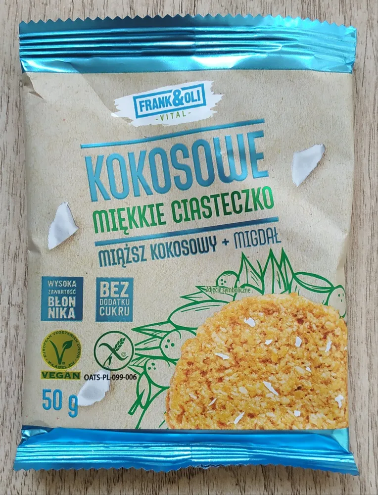 Kokosowe miękkie ciasteczko