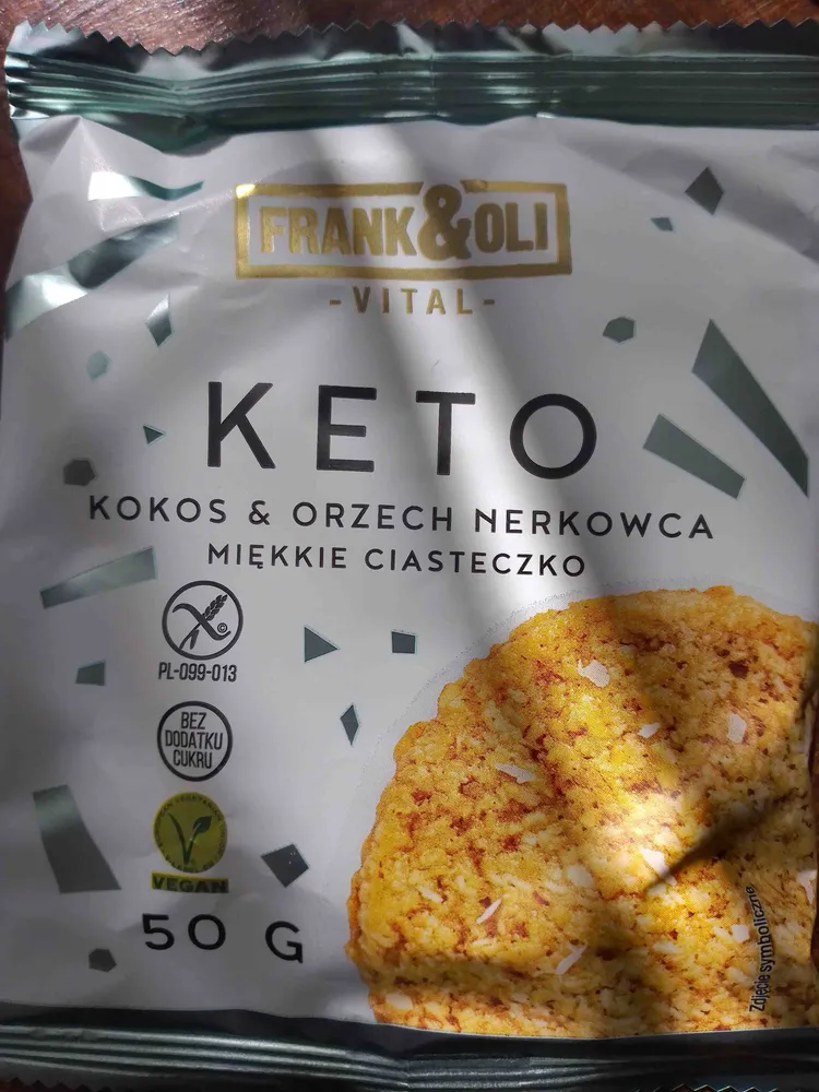 Keto kokos i orzech nerkowca miękkie ciasteczko