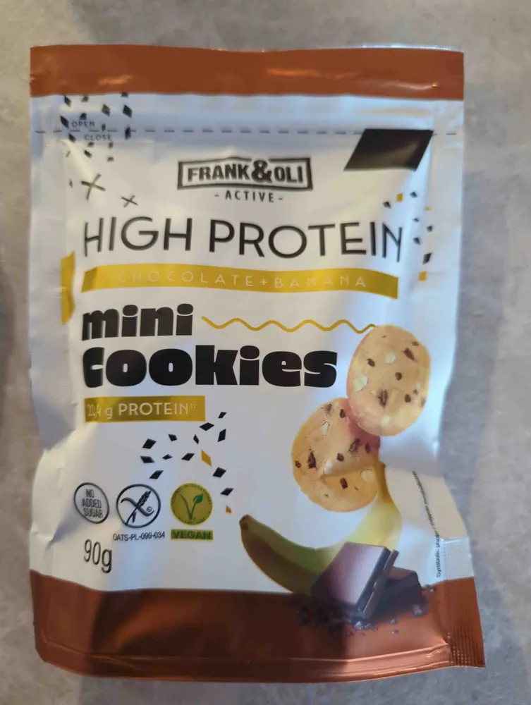 Mini cookies chocolate banana
