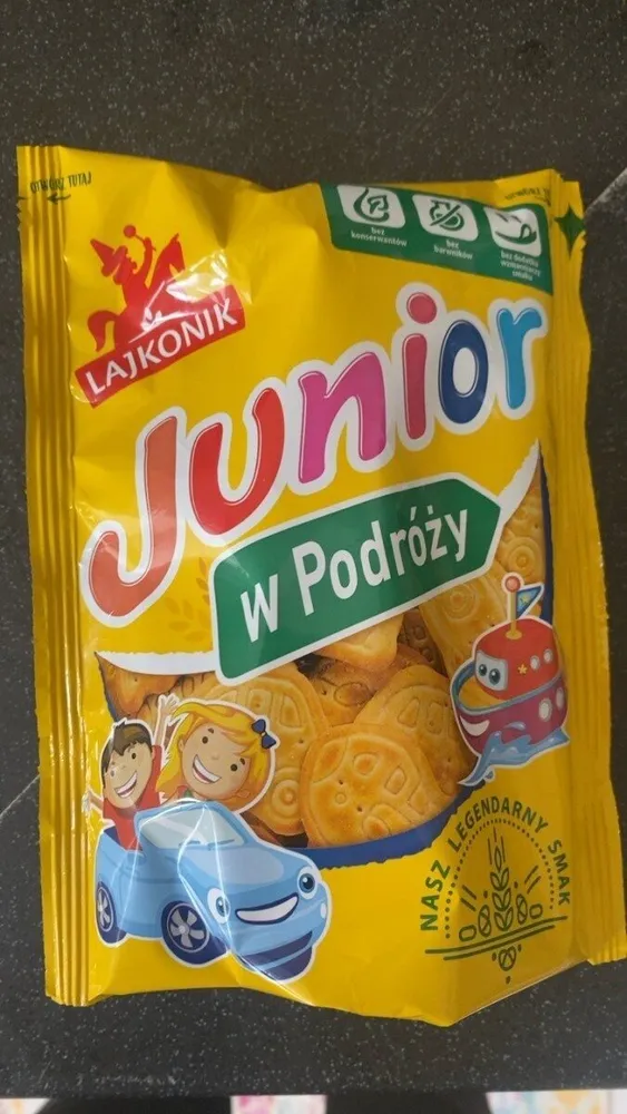 Junior w podrozy krakersy