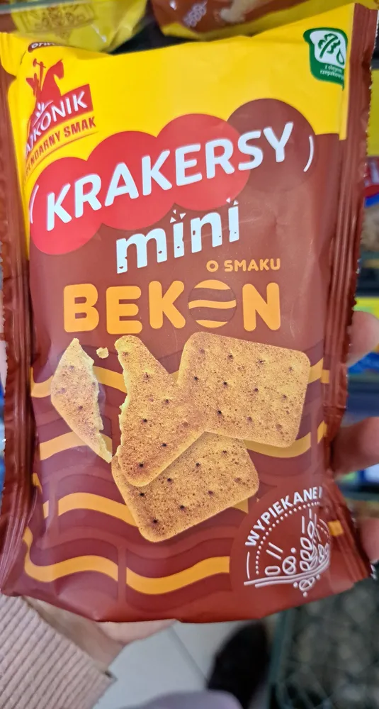Krakersy mini o smaku bekon
