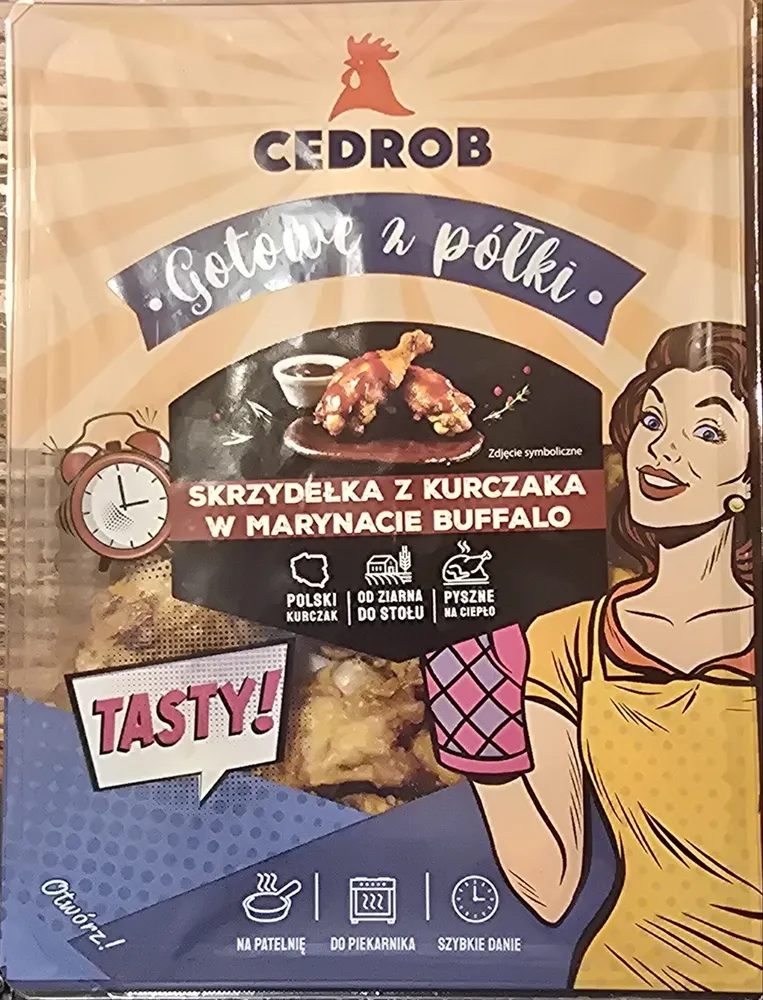 Skrzydełka z kurczaka w marynacie buffalo