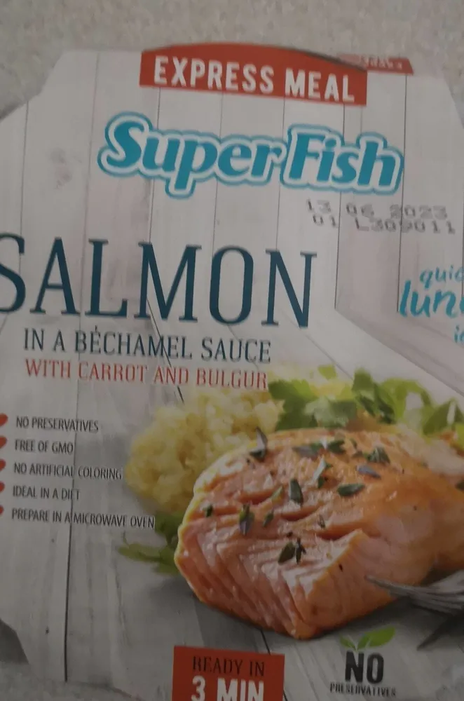 SALMON in bechamel sauce
