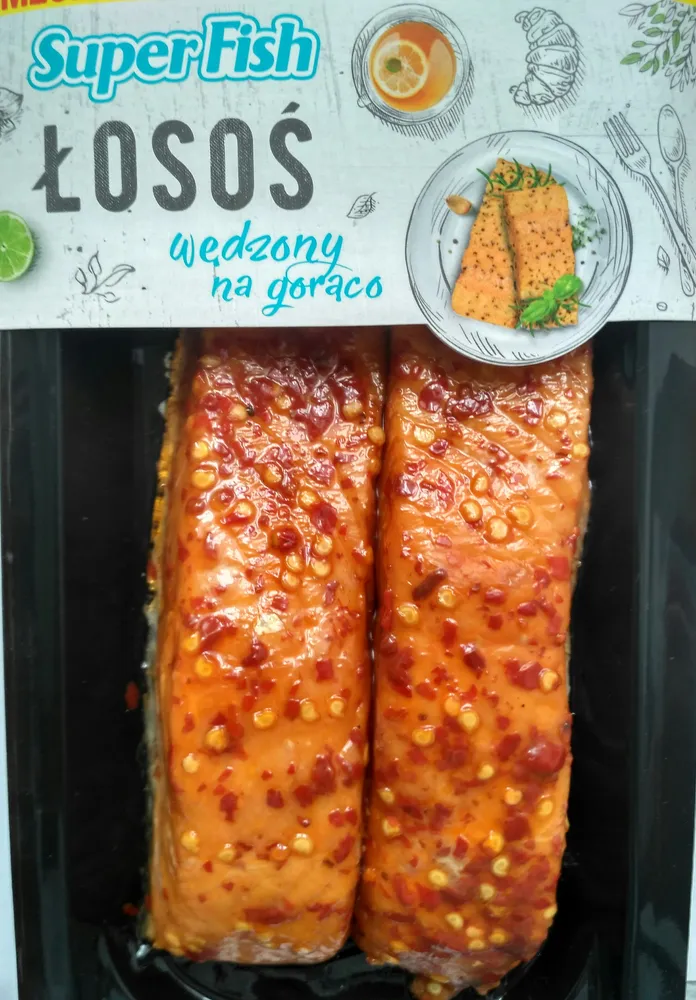 Łosoś wędzony na gorąco