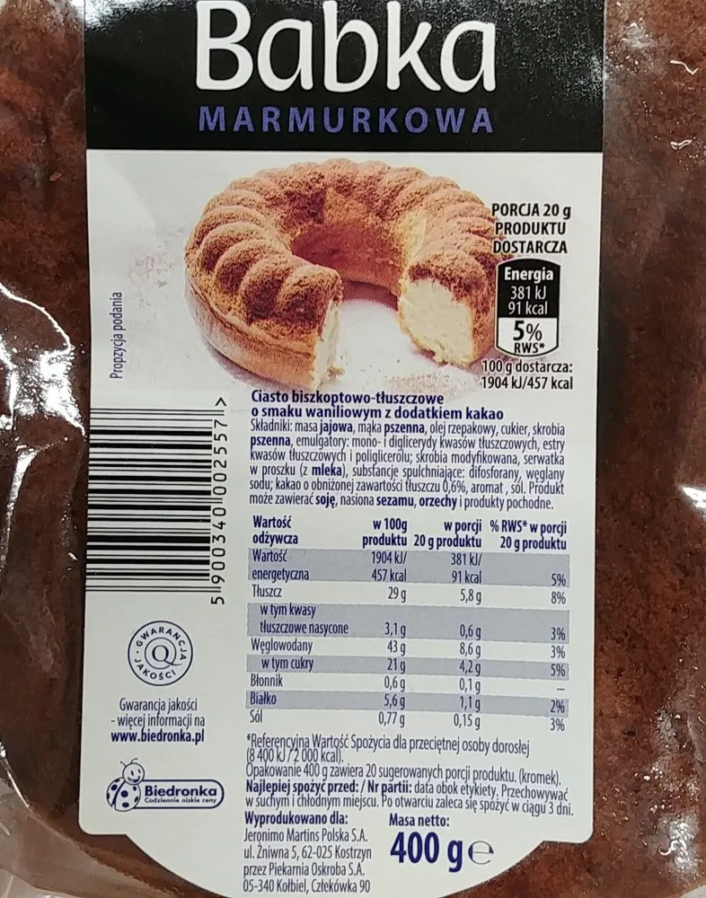 Babka marmurkowa